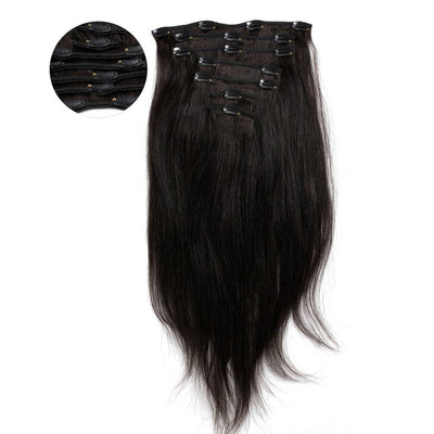 straight clip in extentions